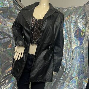 Wilsons Leather Black Jacket for Women